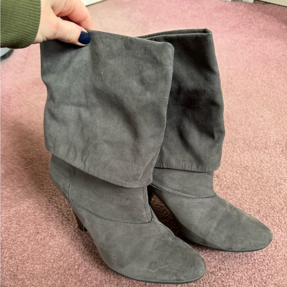 Charlotte Russe gray heeled booties - Picture 9 of 9